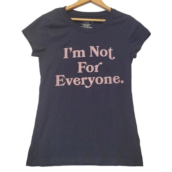 Wound Up Tops - Wound Up Womans L T Shirt I’m Not For Everyone Blue Tee